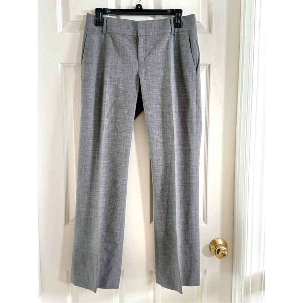 Banana‎ Republic The Martin Fit Gray Stretch Dress Pants Petite 4P Straight Leg